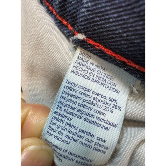 Tommy Jeans Mens Relaxed Fit Straight Jeans Size 30/30 Blue Denim Medium Wash - Picture 5 of 10